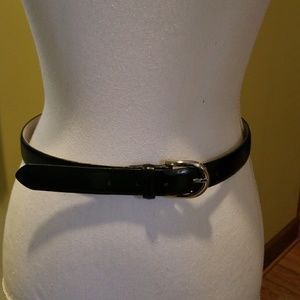 SALE!!Liz Claiborne Black Leather Belt. 1" Wide